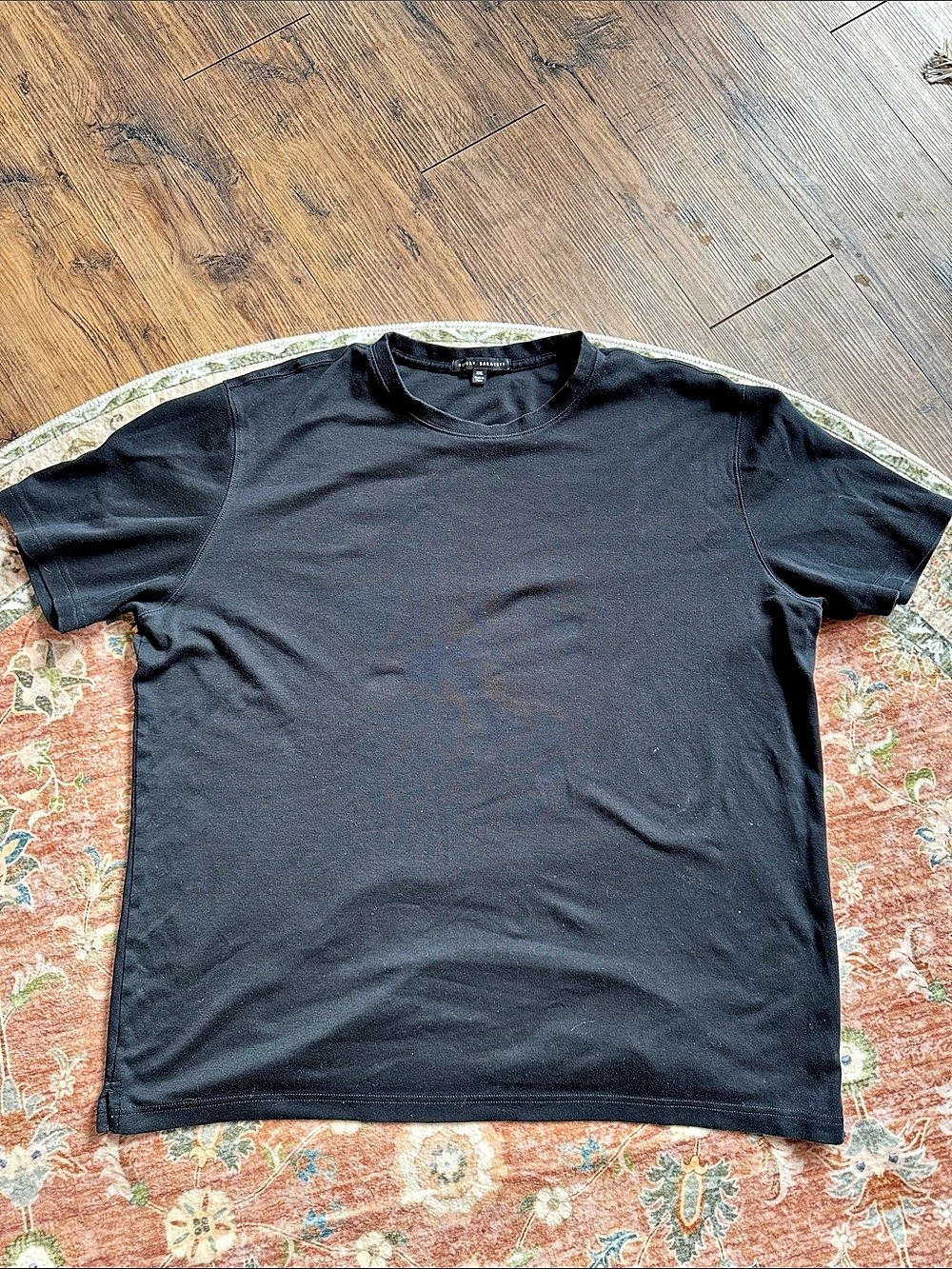 Robert Barakett Men’s XXL Black 100% Pima Cotton Crew Neck T-Shirt